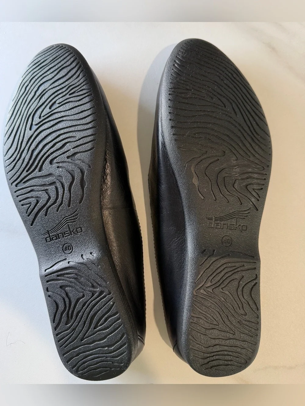 Dansko Black Leather Slip-On Clog